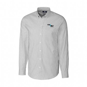 L/S Tailored Fit Stretch Oxford Stripe