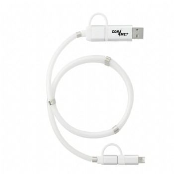5-in-1 Charging Cable with Magnetic Wrap